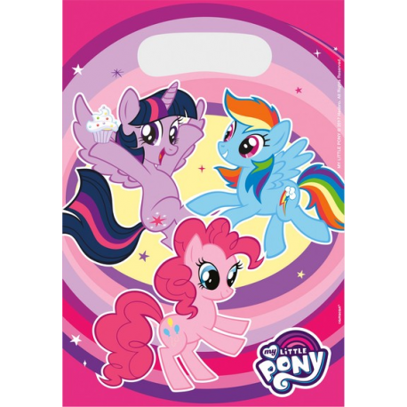 LOOT BAG - BUSTINA REGALO MY LITTLE PONY - PZ. 8 - 23x16 cm