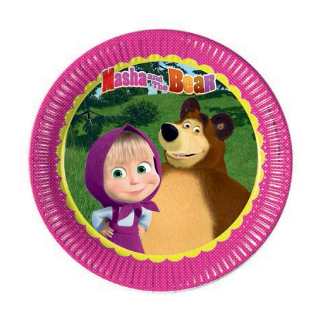 PIATTO MASHA E ORSO CM.23 PZ.8