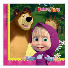 TOVAGLIOLO MASHA E ORSO 2 VELI 33X33 PZ.20