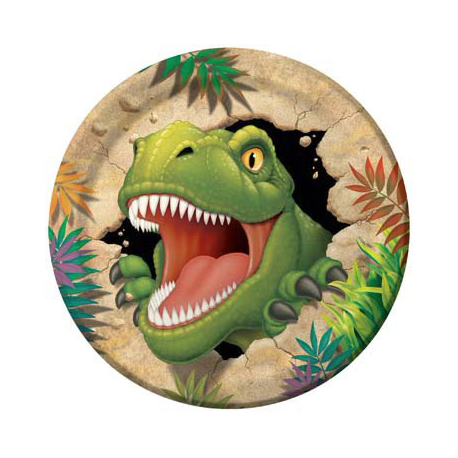 PIATTO DINOSAURI - DINO BLAST CM.18 PZ.8