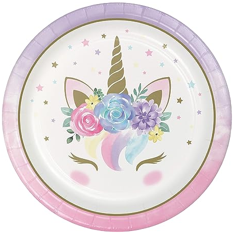 PIATTO UNICORNO BABY CM.23 PZ.8