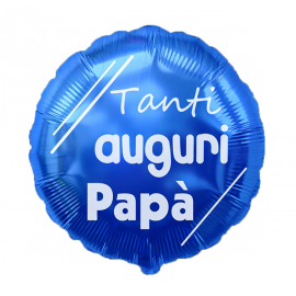 PALLONCINO FESTA DEL PAPA' \\"Tanti Auguri Papà\\" STANDARD ø 45cm