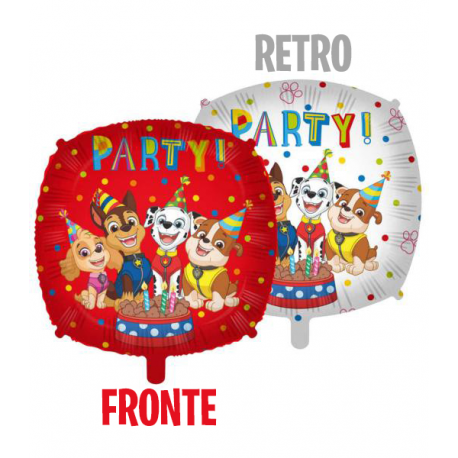 PALLONCINO PAW PATROL PARTY FOIL STANDARD ø 45cm