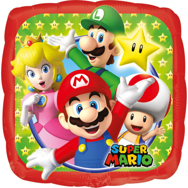 Super Mario Bros. Palloncini Foil digitali da 32 pollici Cartoon Mario Head  Balloons 0-9 anni