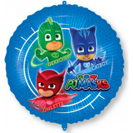 PALLONCINO SUPER PIGIAMINI - PJ MASKS FOIL STANDARD ø 45cm