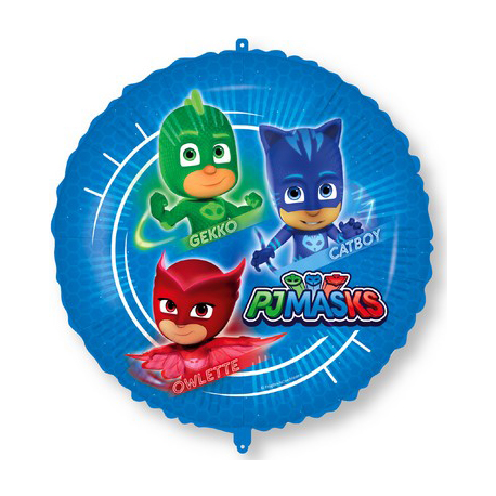 PALLONCINO SUPER PIGIAMINI - PJ MASKS FOIL STANDARD ø 45cm