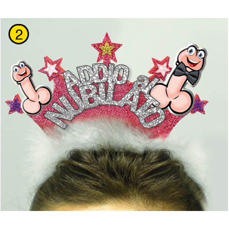 CERCHIETTO GLITTER \\"ADDIO AL NUBILATO\\"