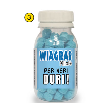 PILLOLE WIAGRAS (caramelle azzurre) 80gr - MATRIMONIO / ADDIO AL CELIBATO