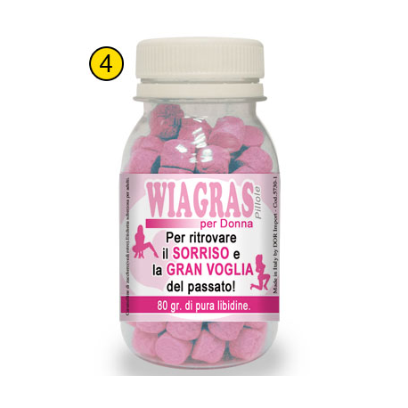 PILLOLE WIAGRAS (caramelle rosa) 80gr - MATRIMONIO / ADDIO AL NUBILATO
