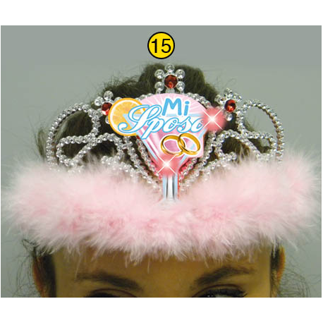 TIARA CON LED \\"MI SPOSO\\" (con luci)
