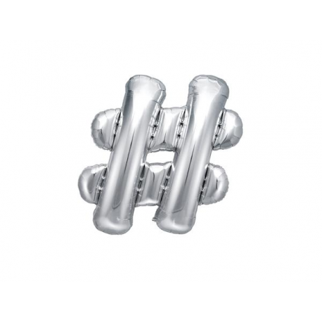 PALLONCINO PICCOLO MYLAR LETTERA \\"-\\" ARGENTO - 35cm