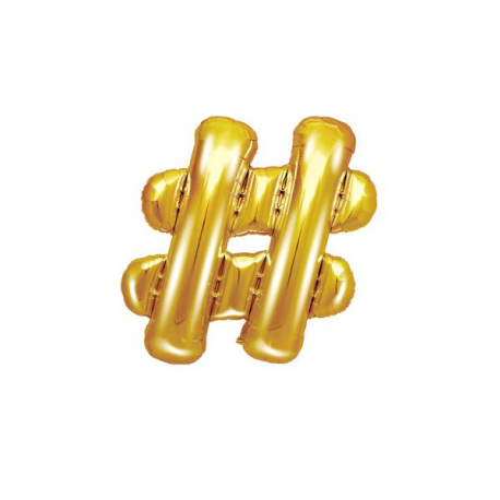 PALLONCINO PICCOLO MYLAR LETTERA \\"-\\" ORO - 35cm