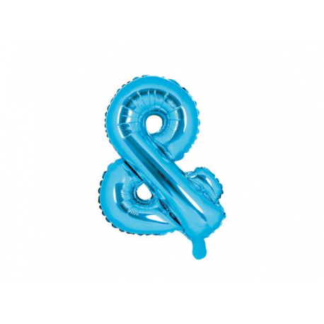 PALLONCINO PICCOLO MYLAR LETTERA \\"&\\" BLU - 35cm