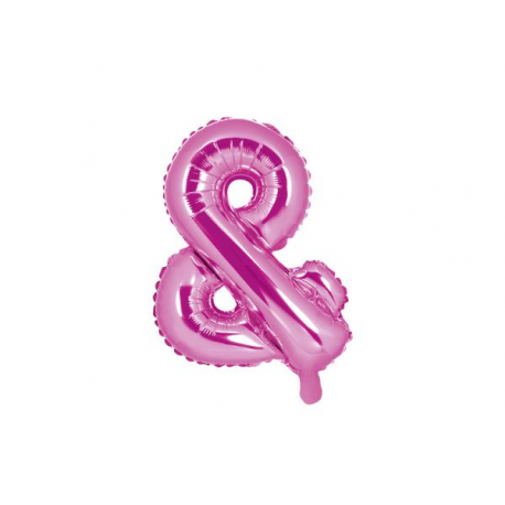 PALLONCINO PICCOLO MYLAR LETTERA \\"&\\" FUCSIA - 35cm