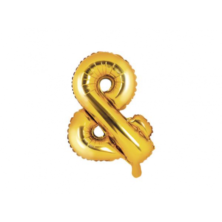 PALLONCINO PICCOLO MYLAR LETTERA \\"&\\" ORO - 35cm