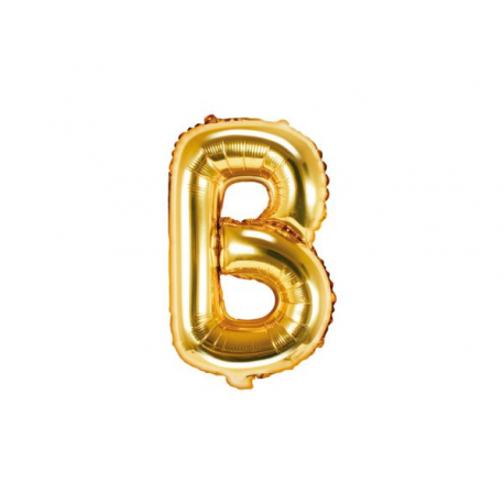 PALLONCINO PICCOLO MYLAR LETTERA \\"B\\" ORO - 35cm