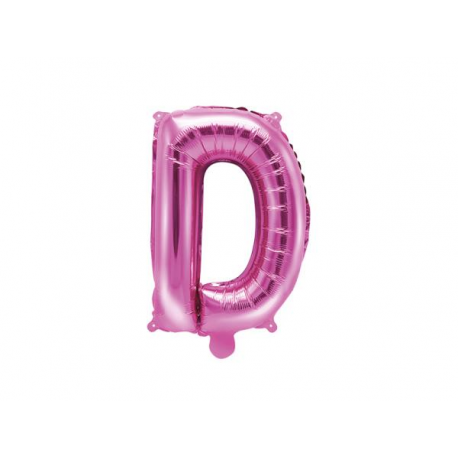 PALLONCINO PICCOLO MYLAR LETTERA \\"D\\" FUCSIA - 35cm