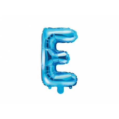 PALLONCINO PICCOLO MYLAR LETTERA \\"E\\" BLU - 35cm