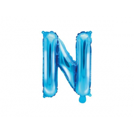 PALLONCINO PICCOLO MYLAR LETTERA \\"N\\" BLU - 35cm