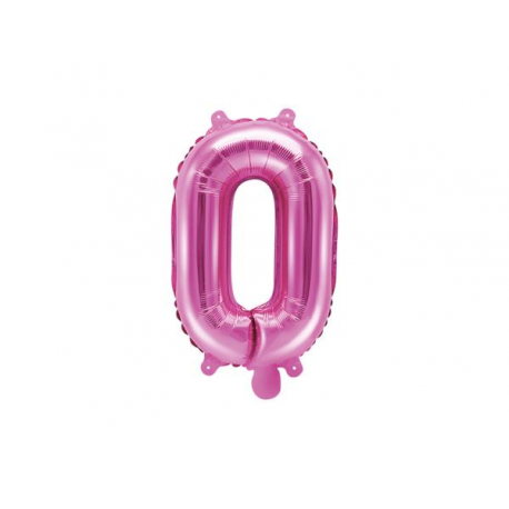 PALLONCINO PICCOLO MYLAR LETTERA \\"O\\" FUCSIA - 35cm