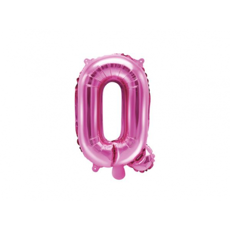 PALLONCINO PICCOLO MYLAR LETTERA \\"Q\\" FUCSIA - 35cm