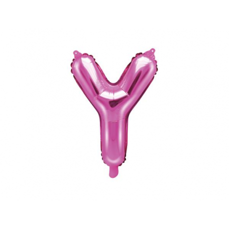 PALLONCINO PICCOLO MYLAR LETTERA \\"Y\\" FUCSIA - 35cm