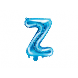 PALLONCINO PICCOLO MYLAR LETTERA \\"Z\\" BLU - 35cm