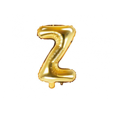 PALLONCINO PICCOLO MYLAR LETTERA \\"Z\\" ORO - 35cm