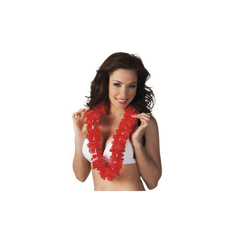 COLLANA HAWAIANA LUXE ROSSA