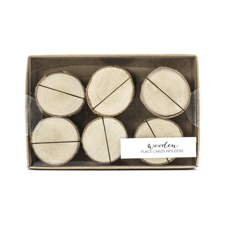 SEGNAPOSTO IN LEGNO 3-4 cm, 6 PZ