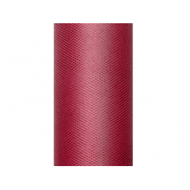 TULLE BORDEAUX 15cm x 9mt.